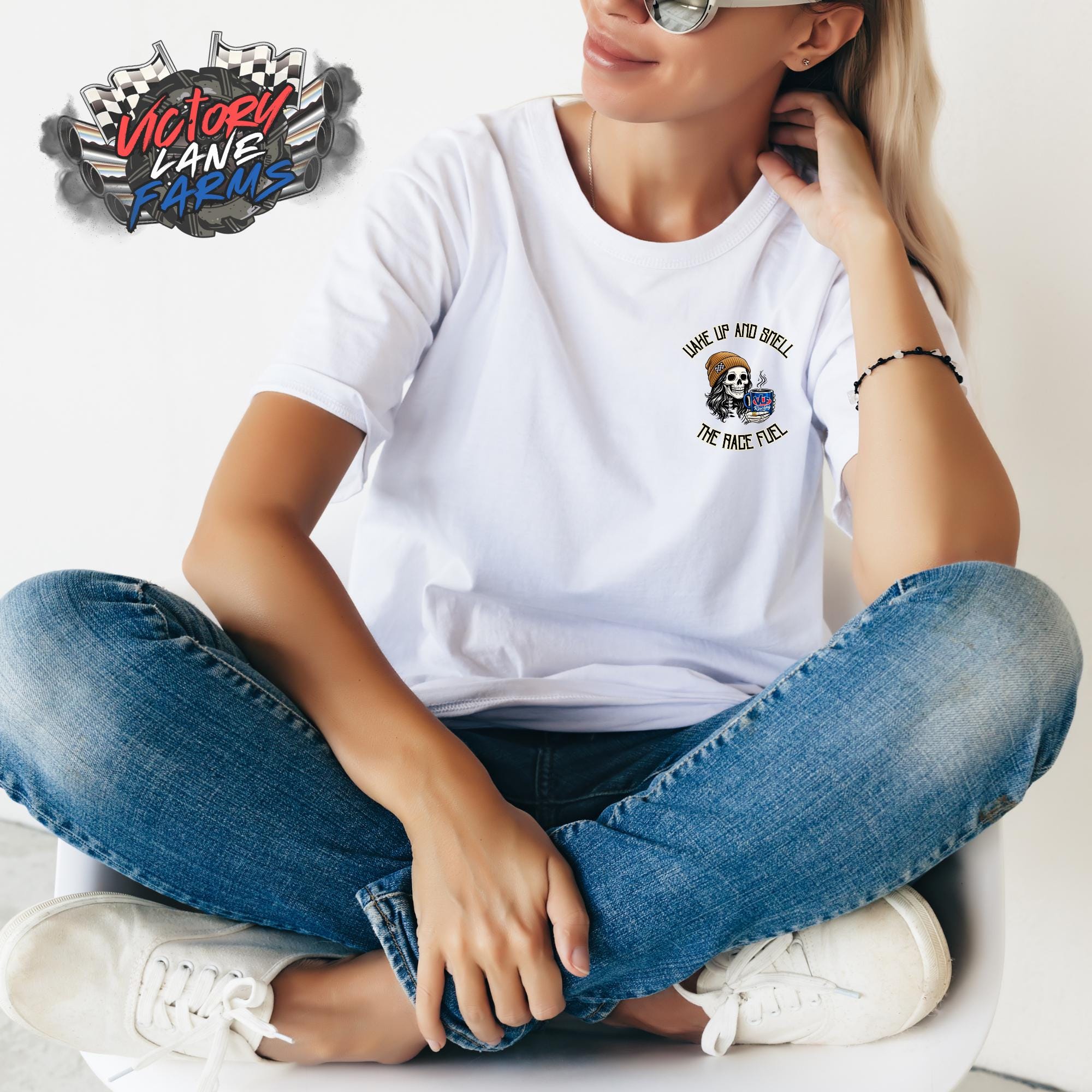 Wake Up and Smell The Race Fuel Shirt FEMALE