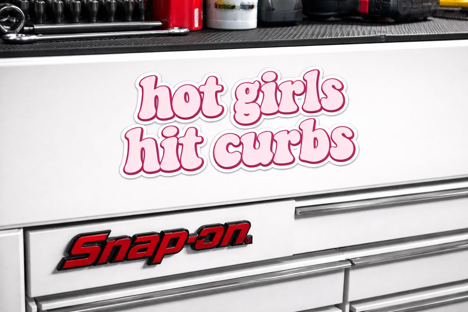 Hot Girls Hit Curbs Decal