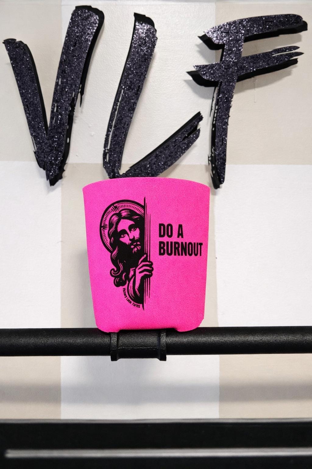 DO A BURNOUT Jesus Racing Can Cooler