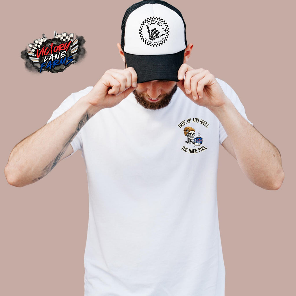Wake Up Smell The Race Fuel Racing Shirt MALE