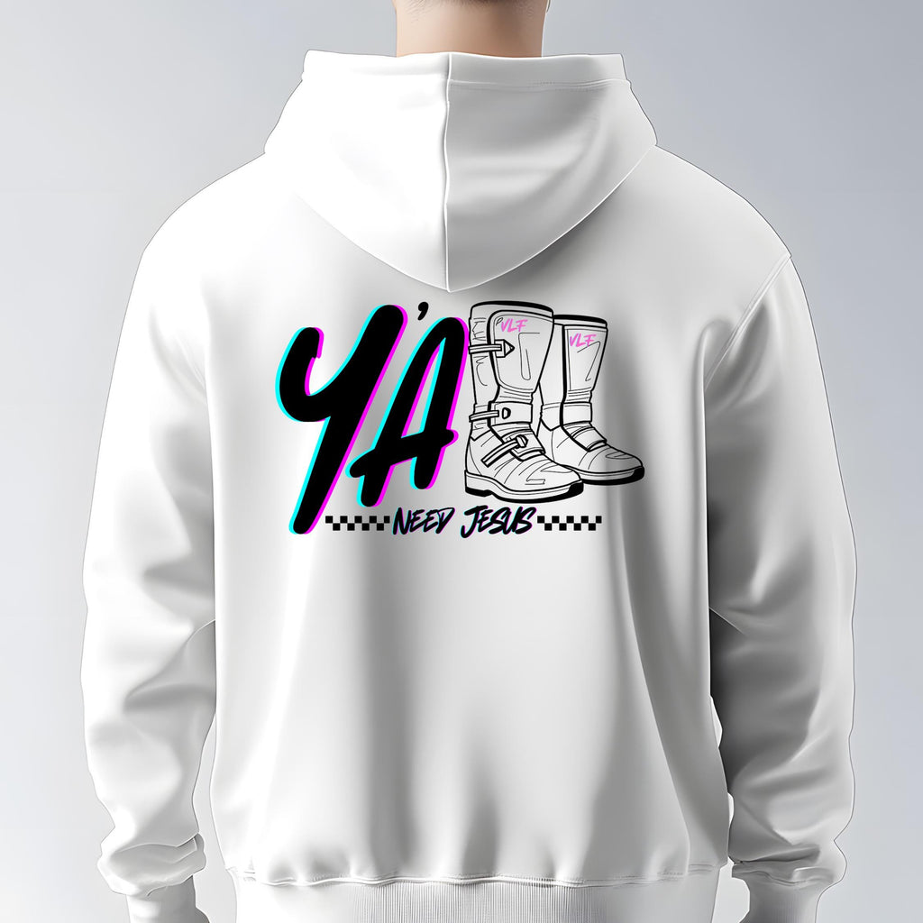 Ya'll Need Jesus Racing Hoodie