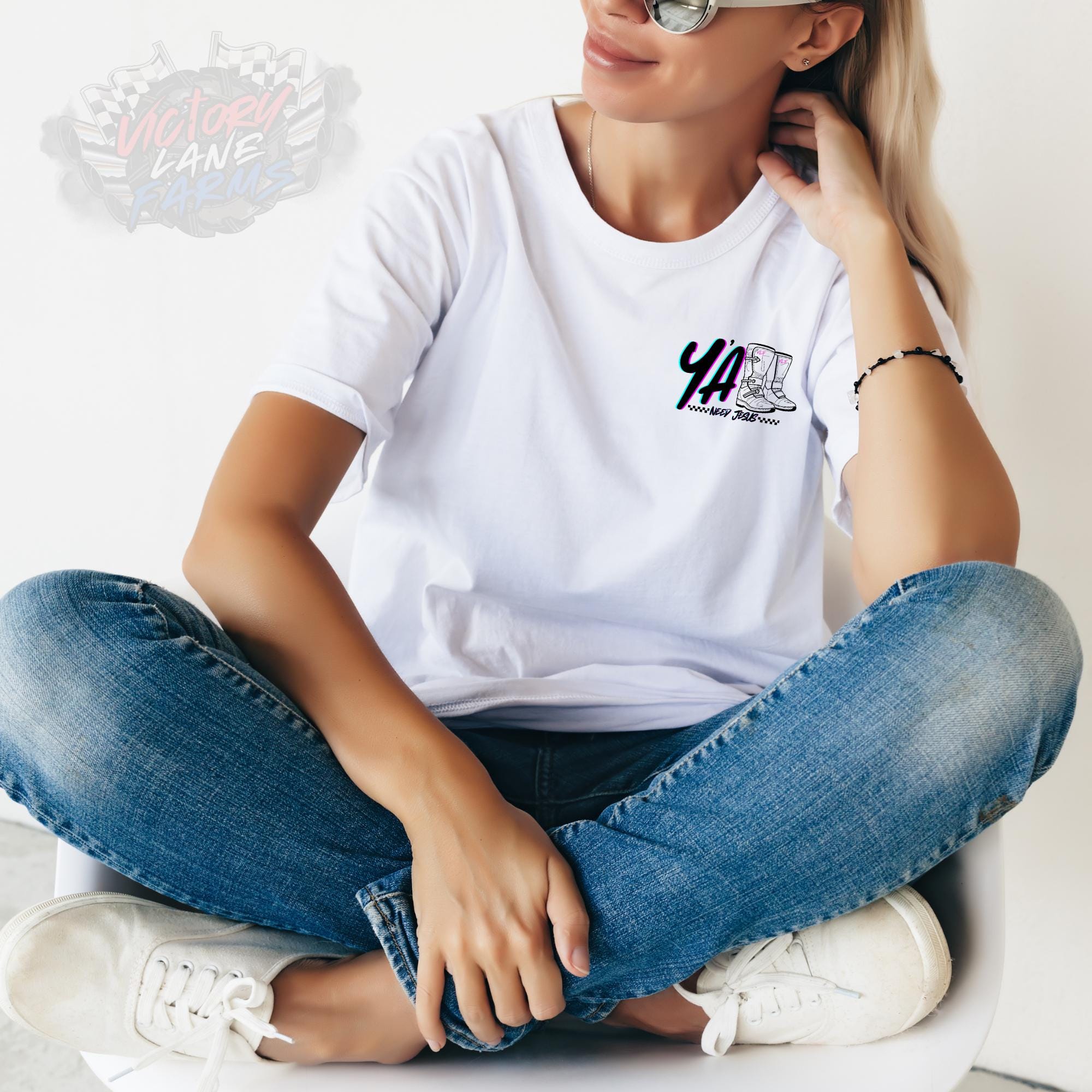 Y'ALL Need Jesus Racing Shirt