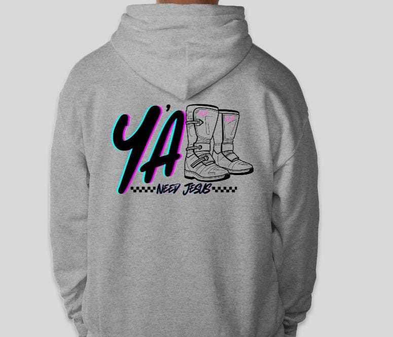 Ya'll Need Jesus Racing Hoodie