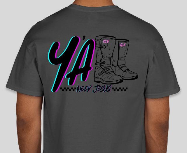 Y'ALL Need Jesus Racing Shirt