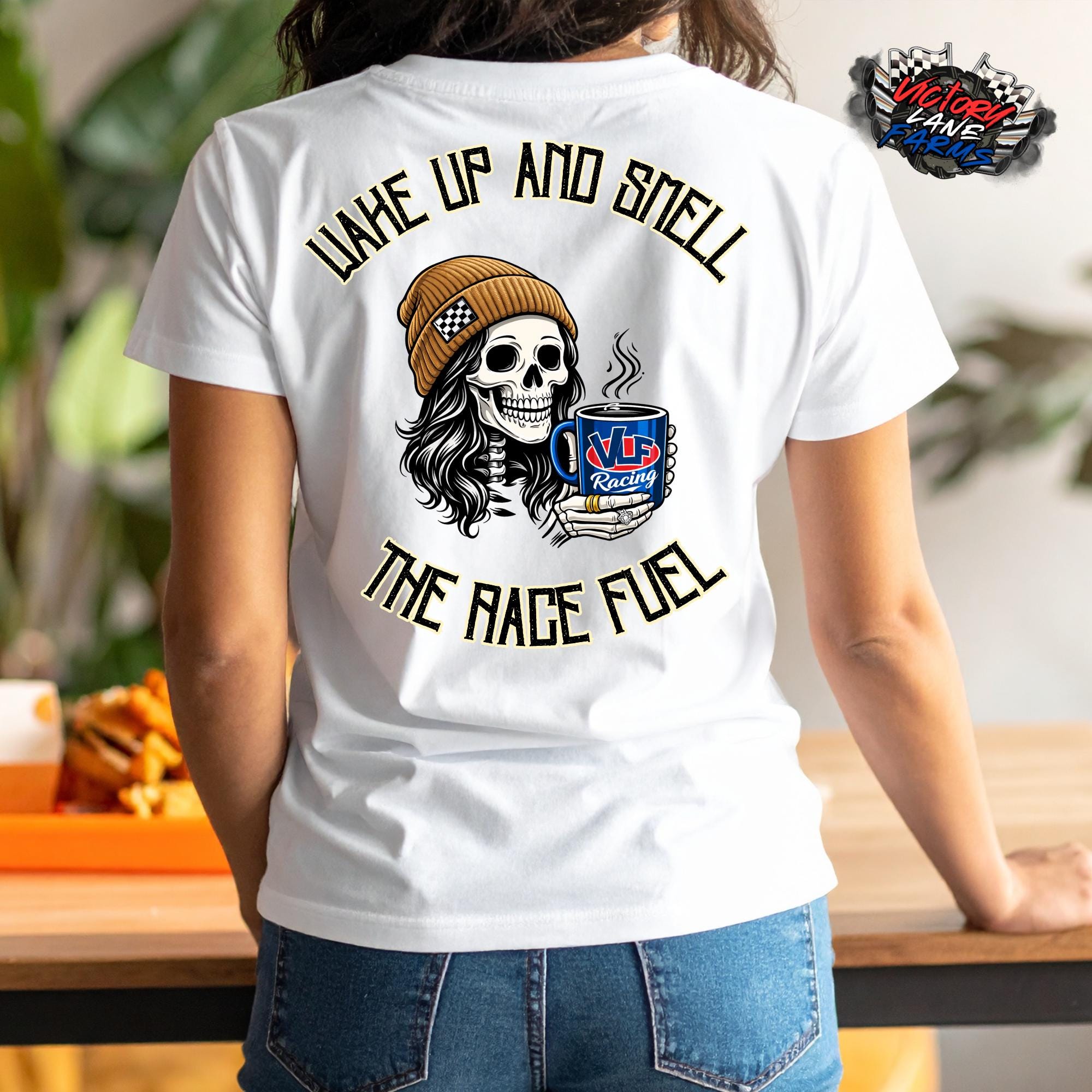 Wake Up and Smell The Race Fuel Shirt FEMALE