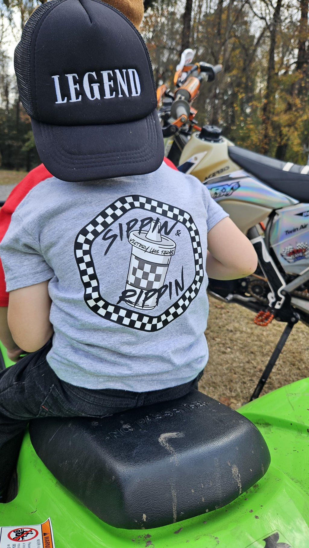 Kids Sippin N Rippin Racing T-Shirt