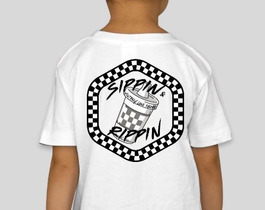 Kids Sippin N Rippin Racing T-Shirt