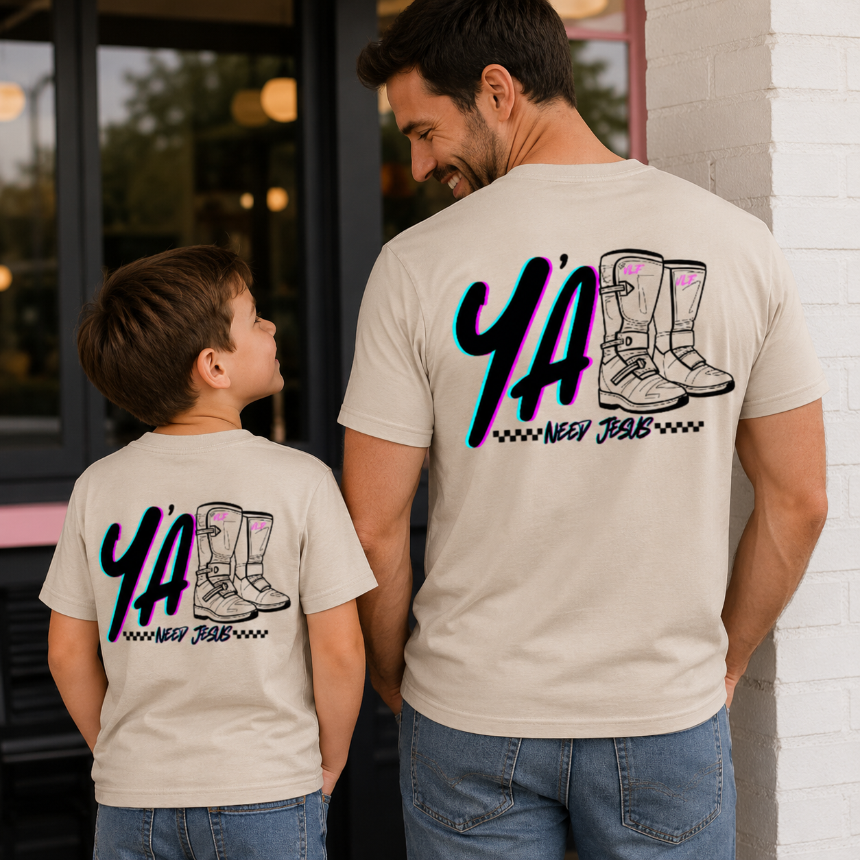 Y'ALL Need Jesus Racing Shirt