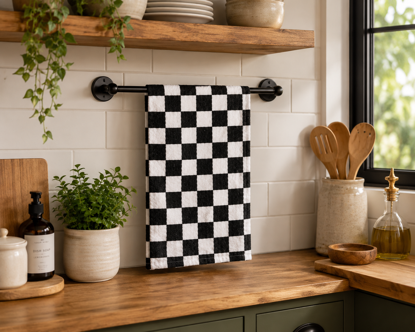 Checkered Flag Dish Towel