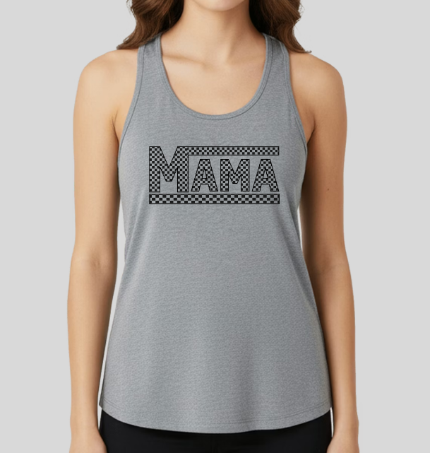 MAMA Checkered Ladies Tank