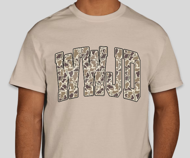 WWJD Camo T-Shirt