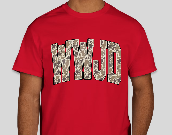 WWJD Camo T-Shirt