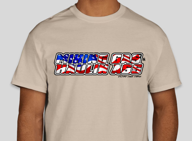 MIXING GAS HAULIN A$$ Flag T-Shirt