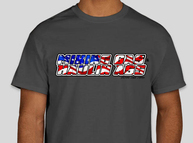 MIXING GAS HAULIN A$$ Flag T-Shirt