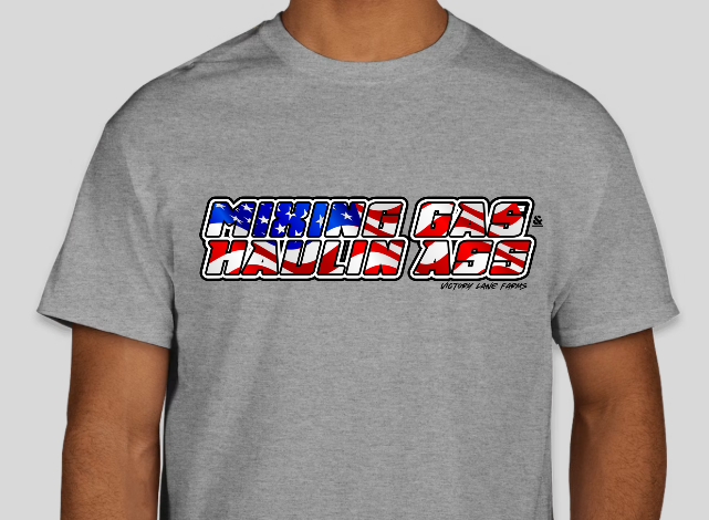 MIXING GAS HAULIN A$$ Flag T-Shirt