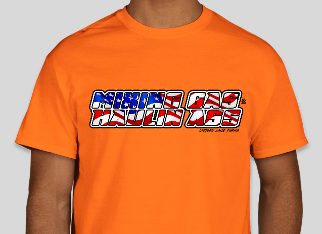 MIXING GAS HAULIN A$$ Flag T-Shirt