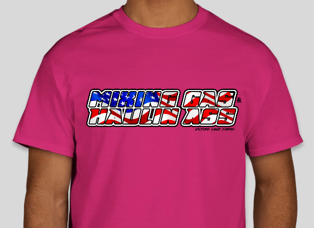 MIXING GAS HAULIN A$$ Flag T-Shirt