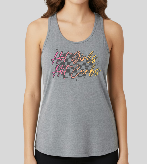 HOT GIRLS HIT CURBS Ladies Tank