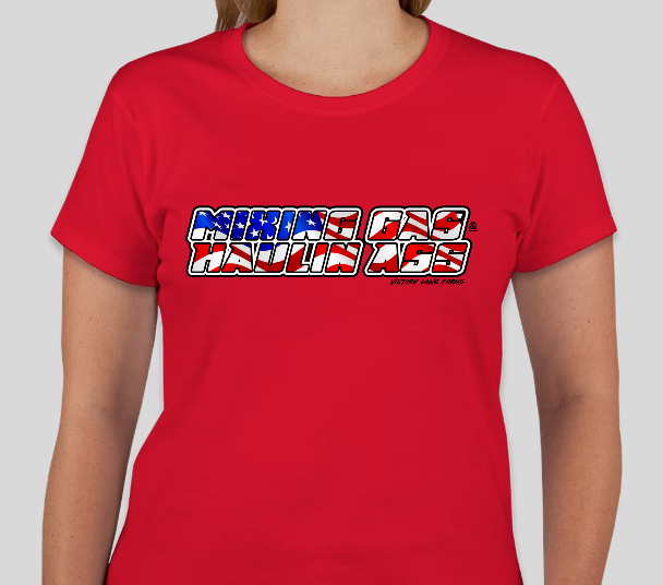 MIXING GAS HAULIN A$$ Flag T-Shirt