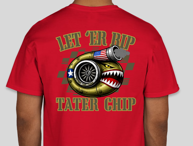 Turbo Let Er Rip Tater Chip Turbo T-Shirt