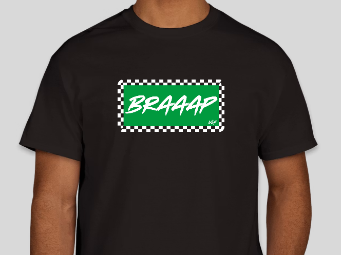 BRAAAP T-Shirt (Multiple Factory Racing Colors)