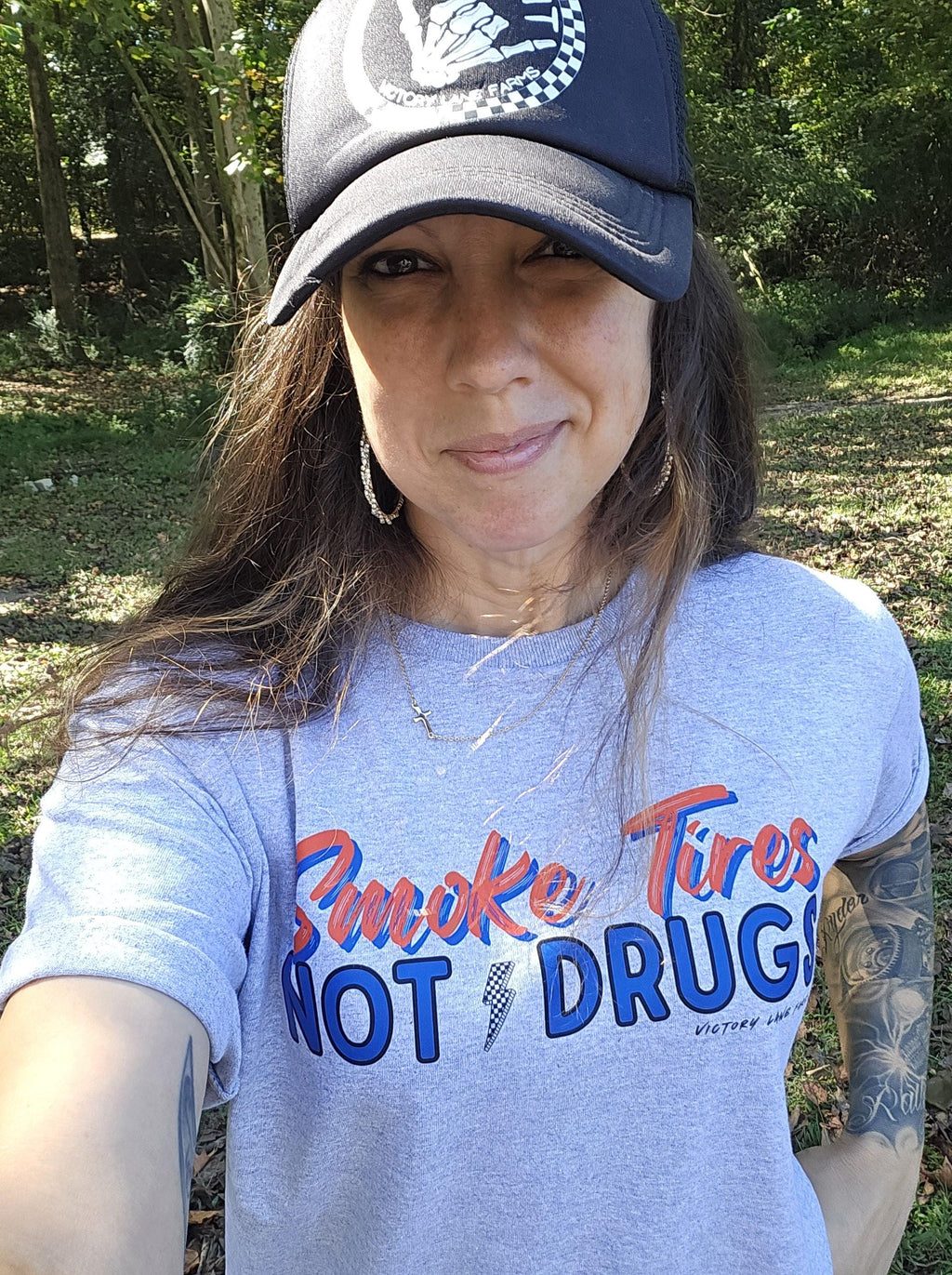 SMOKE TIRES Not Drugs shirt