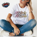 Hot Girls Hit Curbs Checkered Racing Shirt