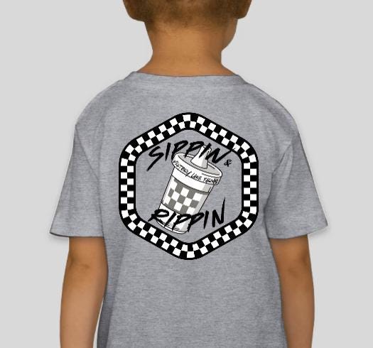 Kids Sippin N Rippin Racing T-Shirt