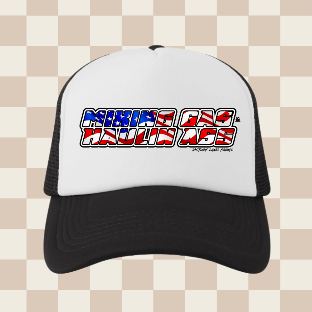 MIXING GAS HAULIN A$$ Snapback Hat